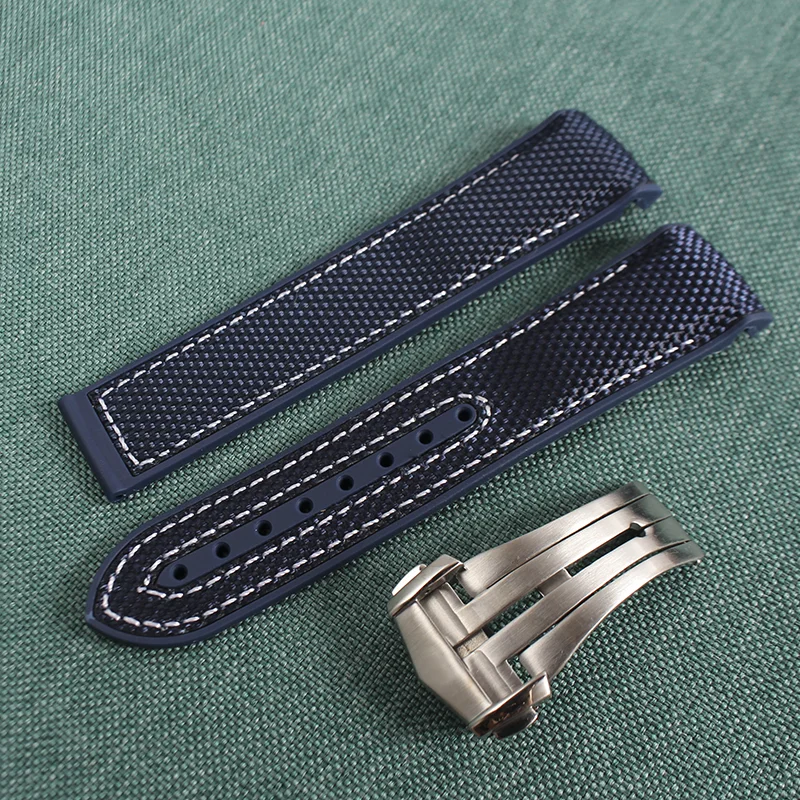 

20mm 22mm Rubber Nylon Belt Strap Watchband Fit For Omega Watch