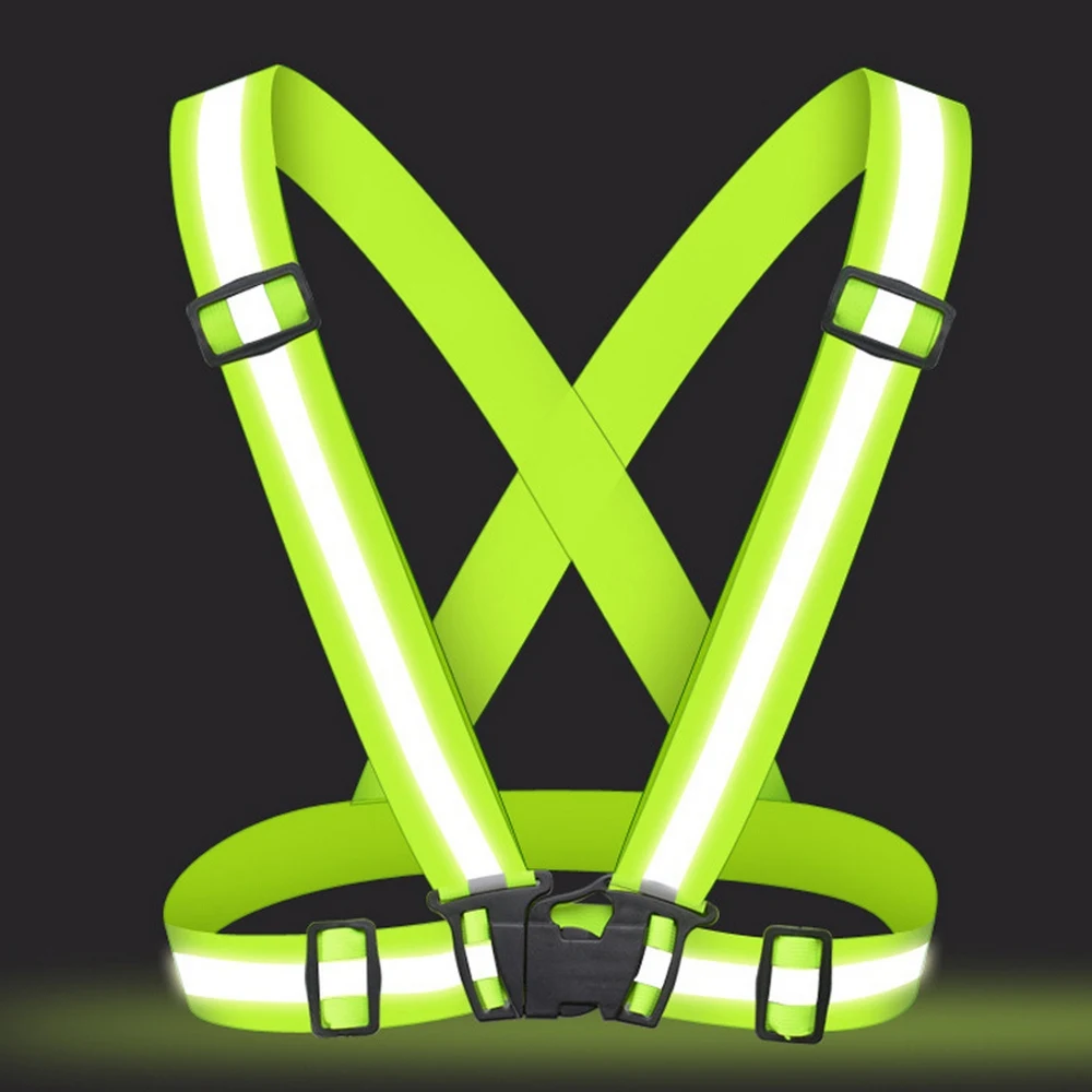 

High Visibility Neon Safety Vest Reflective Belt Safety Vest Fit for Running Cycling Sports Outdoor Clothes Hot 360 Degrees