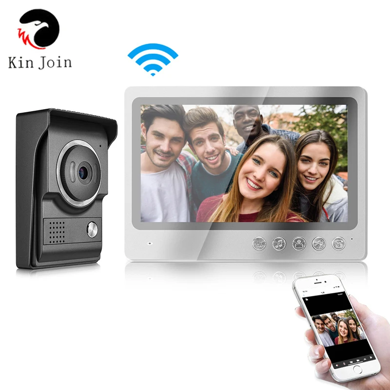 

Wifi intercom with lock 7 inch Wifi video doorbell intercom system wireless doorbell camera electronic lock access control sys