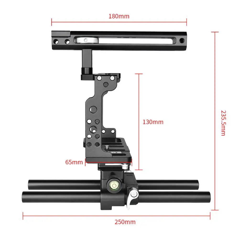 Yelangu Z6/Z7 Camera Cage Professional Handle DSLR Video Stabilizer Rig with Cold Shoe and Quick Release Plate For Nikon Z6 Z7 |