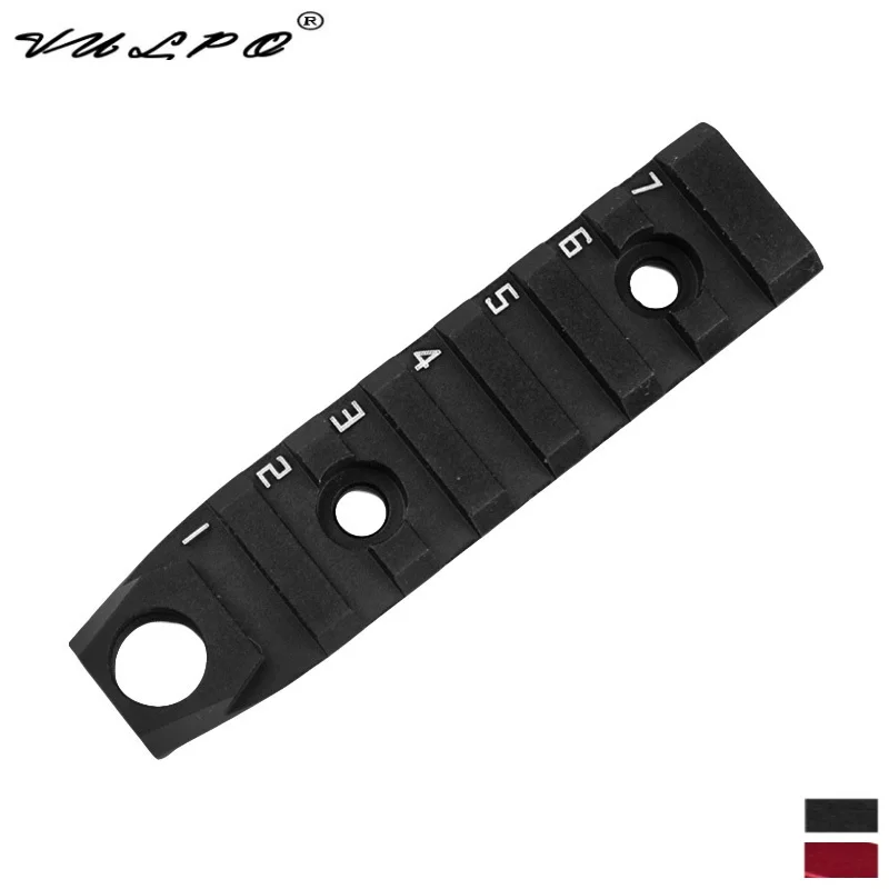 

VULPO 7 Slots Dual Interface KEYMOD & M-LOK Rail With Qucik Detachable Socket QD Attachment Feature