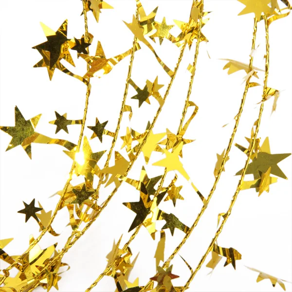 Star Wire Garlands Decorative Glittering Tinsel Garland Wreath 5 Colors Choices | Дом и сад
