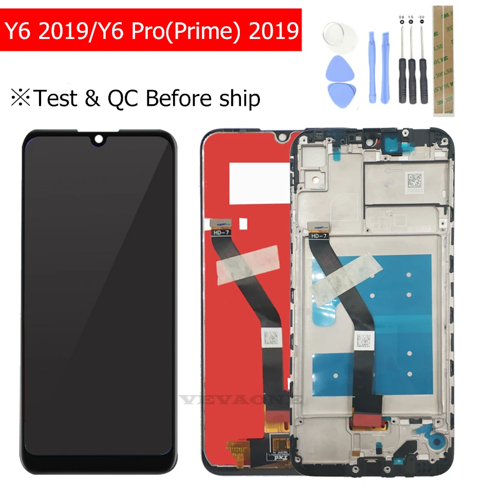 Для huawei Y6 /Y6 Pro /Y6 Prime ЖК-дисплей сенсорный дигитайзер с рамкой ЖК-дисплей сенсорные части