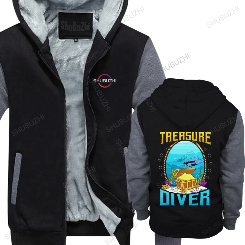 

Funny Scuba Diving warm sweatshirt Men Treasure Diver hoodie Pure Cotton Ocean Dive Lover fleece pullover Diver Merch Gift Idea