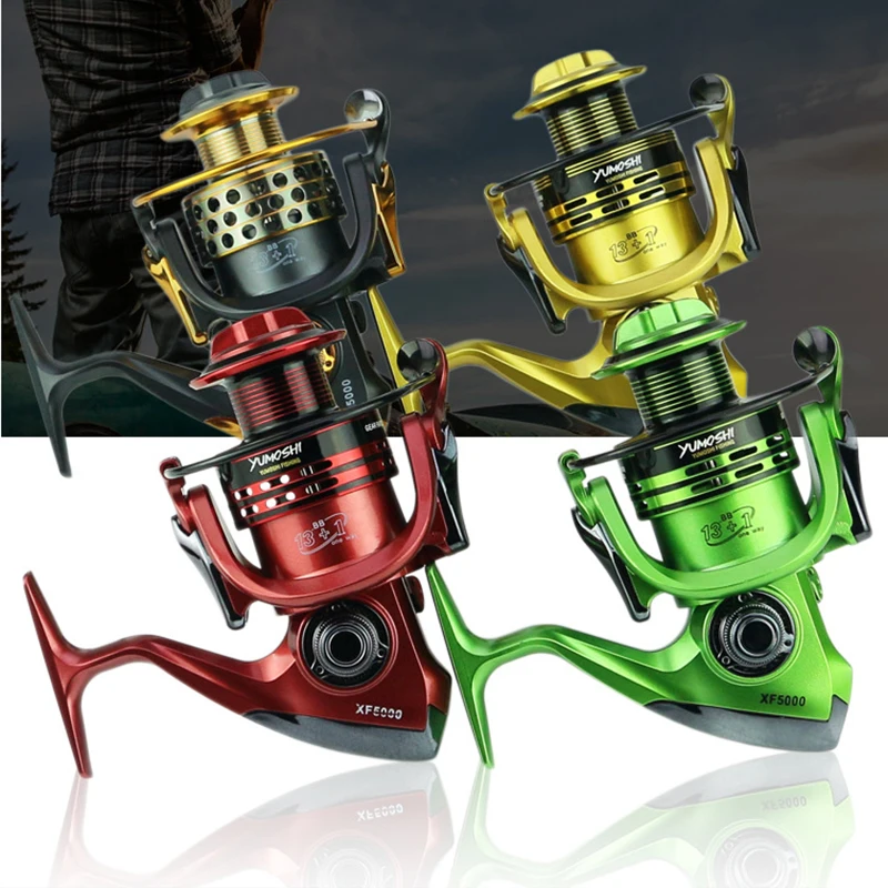 

HFBIRDS Fishing Reel High Speed Metal Spool Spinning Reel XF7000 Max Drag 10kg 5.5:1 Carp Reel Fishing Send Line Saltwater Reel