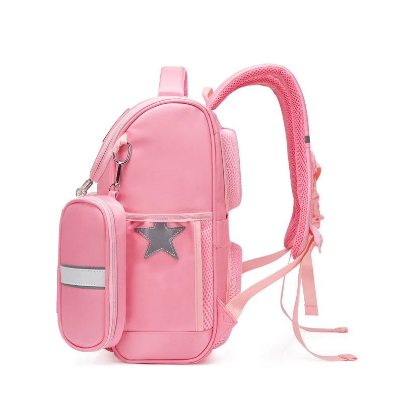 2023 NEW school bag for girls children orthopedic backpack kids cartoon print Nylon waterproof book bag primary 1-3 grade