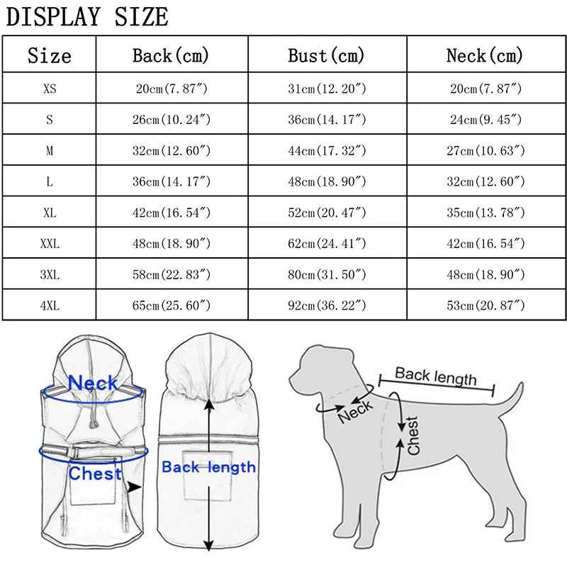 Плащ-дождевик из искусственной кожи для собак плащ-дождевик со светоотражающими