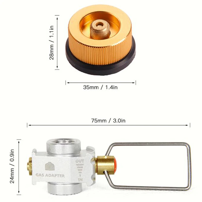 

2021 Gas Saver Plus Gas Convertor Shifter Refill Flat Tank Conversion Adapter Camping Gas Adaptor Valve Cylinder Refill