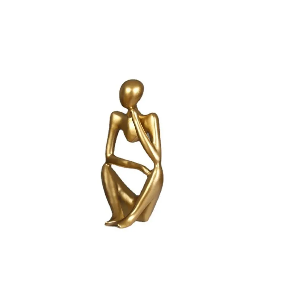 

Modern Style Resin Abstract Thinker Statue For Decoration Simple Sculpture Figurine Hotel Home Decoration