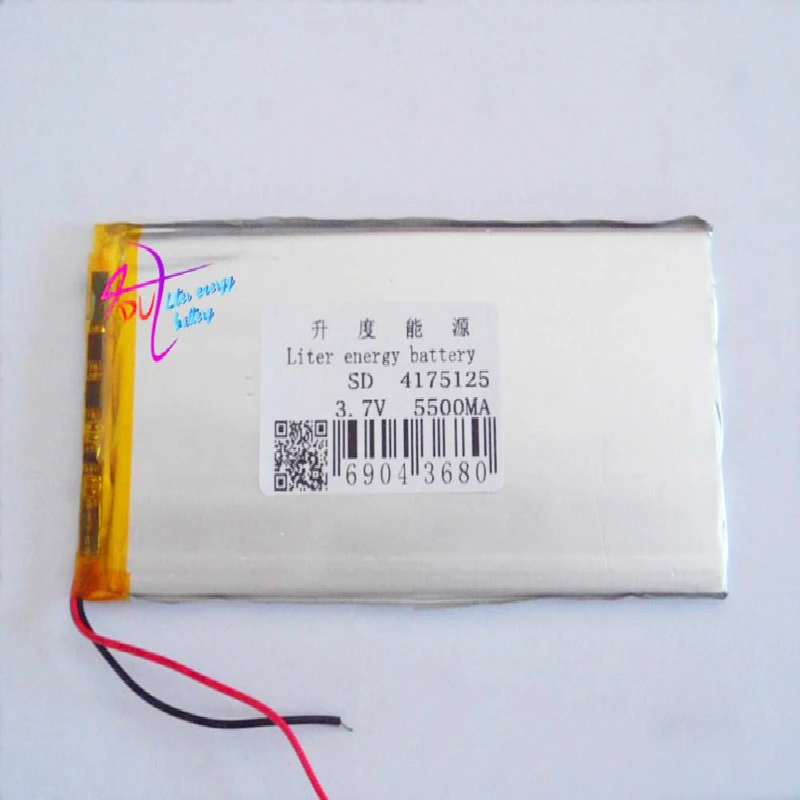 Sanyo Electric 4175125 3 7 в 5500 мАч 4075125 литиевая батарея планшетный ПК V811V801 аккумулятор|3.7v