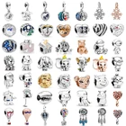 Новый модный шарм, оригинальный слон, кошка, воздушный шар, Ловец снов, бусины, подходят для оригинальной модели Pandora женский браслет, ювелирные изделия