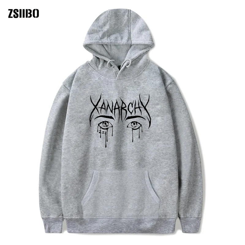 Lil xan xanarchia толстовки для мужчин и свитшоты Осень Хип Хоп Мужчин s пуловер худи Харадзюку модная уличная женская одежда DIYWGWY06 - Цвет: STYLE3