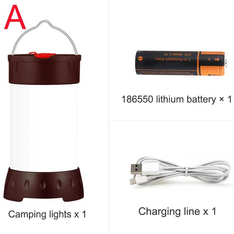 

LED Camping Light USB Rechargeable Work Light Waterproof Searchlight Emergency Lamp SEC88