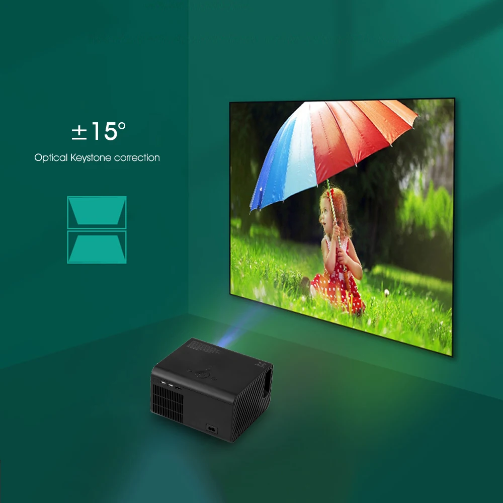Мини-проектор ALSTON M7 светодиодный 4K 3D 5500 лм Android Wi-Fi Bluetooth | Электроника