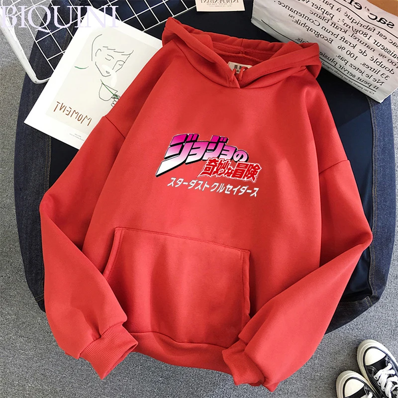 

JoJo's Bizarre Adventure Hoodies Sweatshirts Men Women Harajuku Hoodies Anime Fashion Hoodie Japanese Streetwear Cartoon Hoodies