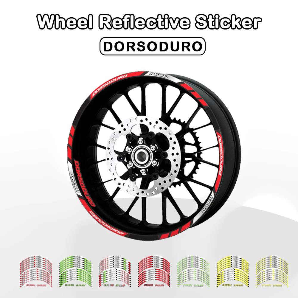 

12 полосок, наклейки на мотоциклы, Светоотражающие Водонепроницаемые наклейки на колеса для APRILIA DORSODURO 750 900 1200