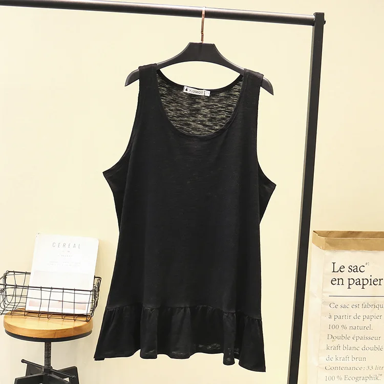 Женское летнее платье цельное женское без рукавов модное узкое Хлопковое размера плюс для женщин на лето