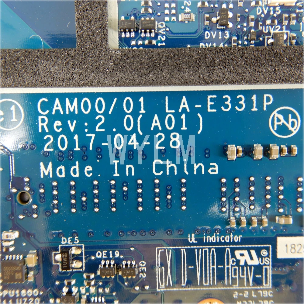 CN 0YH90J CAM00/01 LA-E331P i7-7700 Процессор материнская плата для ноутбука Dell XPS 15 9560 CN-YH90J