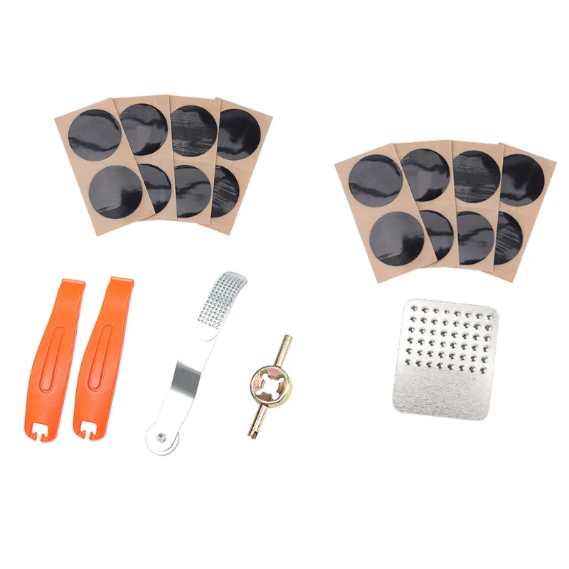 

Универсальный комплект инструментов для ремонта шин, клей для колес горных велосипедов, рычаг, внутренняя труба, прокол, клей, 2021