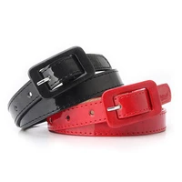 fashion candy color patent leather belt metal square pin buckle female waist strap trousers jeans dress women waistband