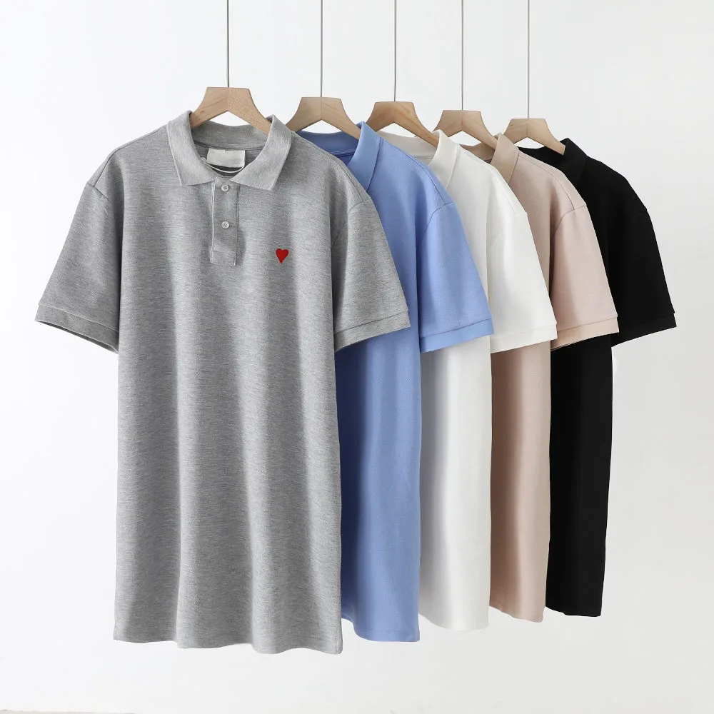 

Летнее женское Простое Повседневное платье с вышивкой и воротником-поло