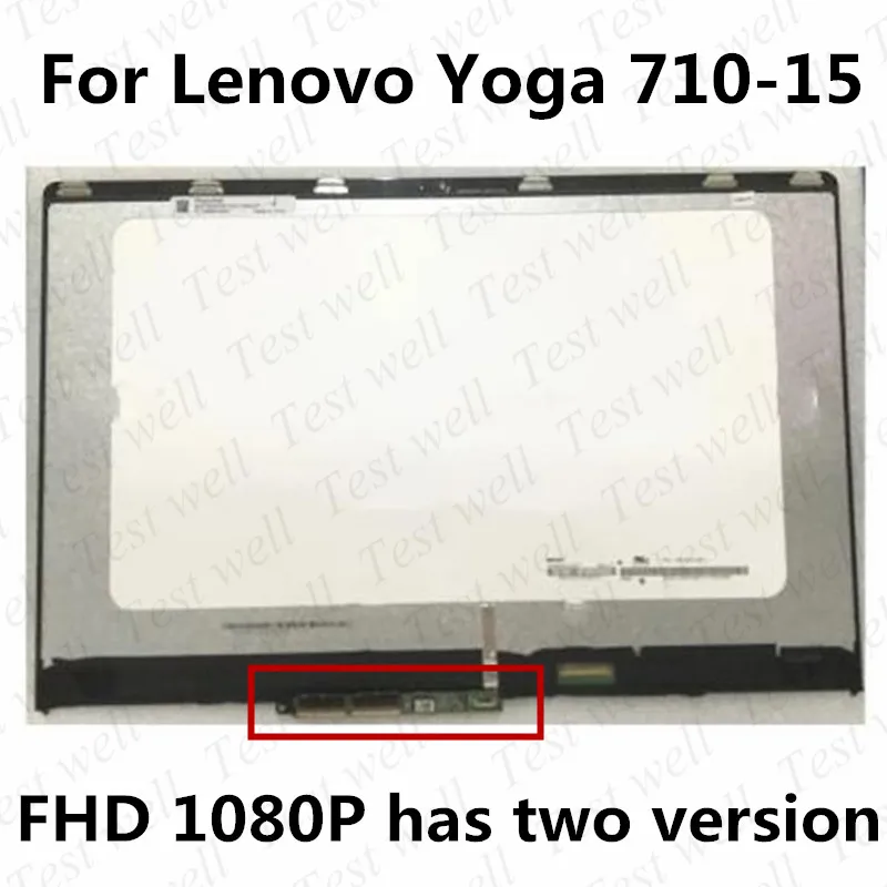 original 15 61080p replacement touch digitizer lcd display screen assembly for lenovo yoga 710 15 710 15isk 710 15ikb 80v5 80u0 free global shipping