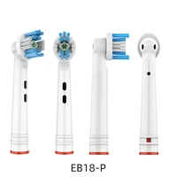4pcs eb 18p replacement brush heads for oral b toothbrush heads advance powerpro health electric toothbrush heads