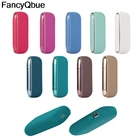 1 шт., подходит для IQOS 33, защитный чехол из саржевого силикона, противоударный мягкий чехол, однотонный защитный чехол, украшение