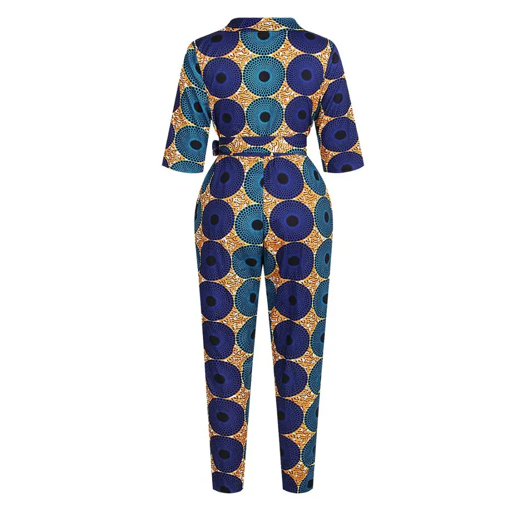 2019 News African Clothes Autumn Ladies Robe Africaine Jumpsuit Plus Pant Dashiki Fashion Dresses for Women | Тематическая одежда