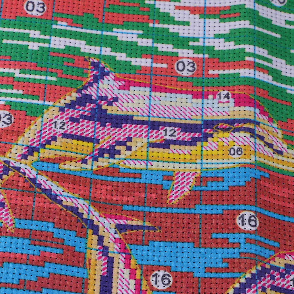 Набор для вышивки крестиком с принтом дельфинов девочек-подростков 11CT | Дом и сад