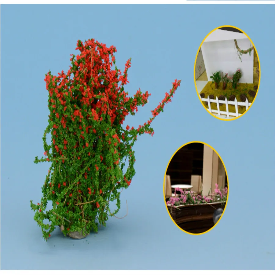 Материалы для моделирования архитектуры 10 шт. 4 см проволока цветок миниатюрный