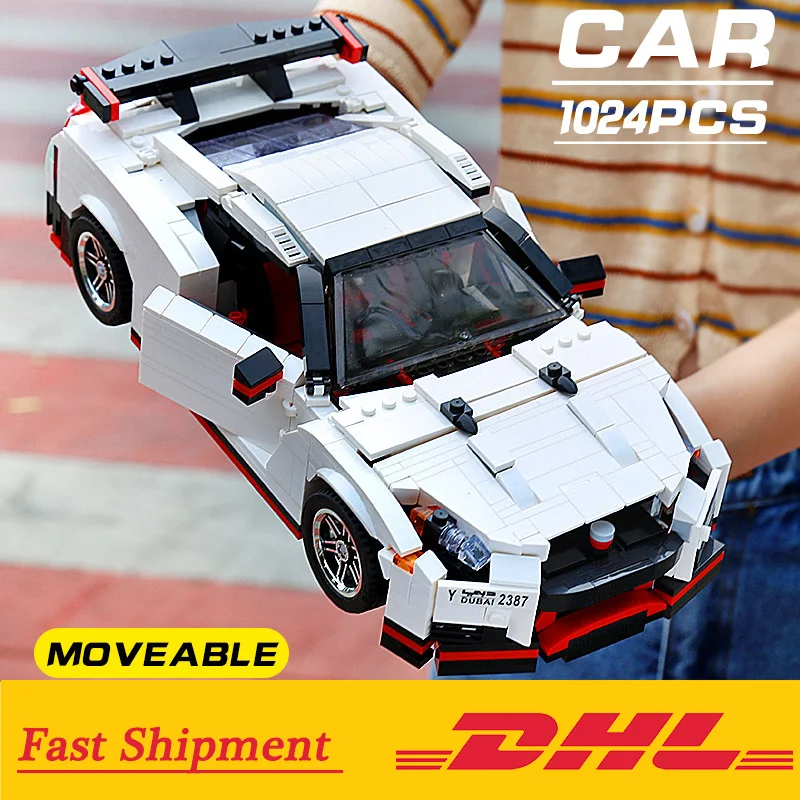 Креативный технический нисмо Ниссан GTR R35 автомобиль совместим с MOC 20518 Lepinblocks Buidling