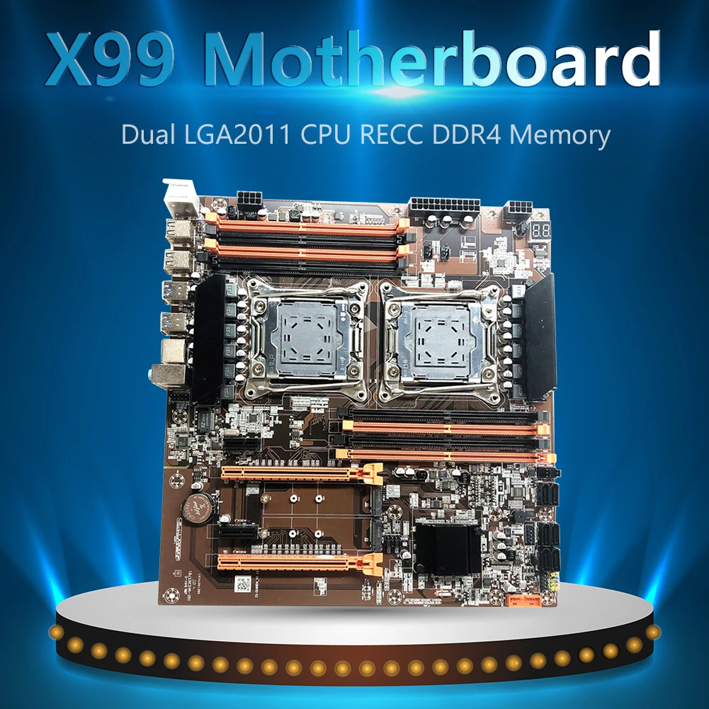 Чип материнской платы X99 двухканальный SATA III 8 USB LGA 2011 ЦП DDR4 RECC Game ATX материнская