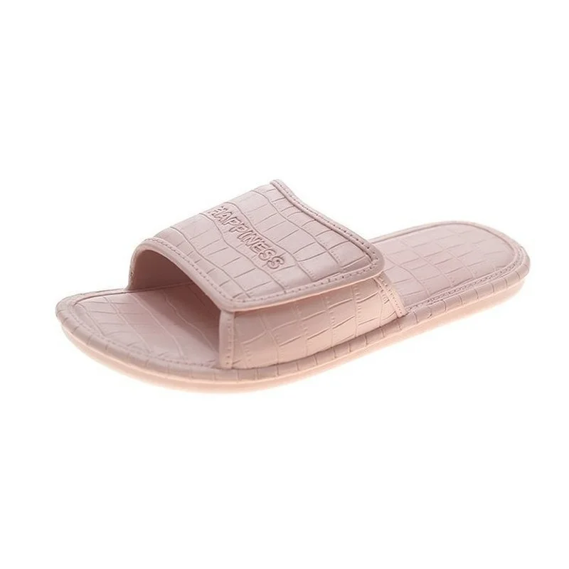 

Summer Indoor and Outdoor Slippers Female Non-slip Men and Women Couple Slippers Plastic Soft Bottom Wear-resistant