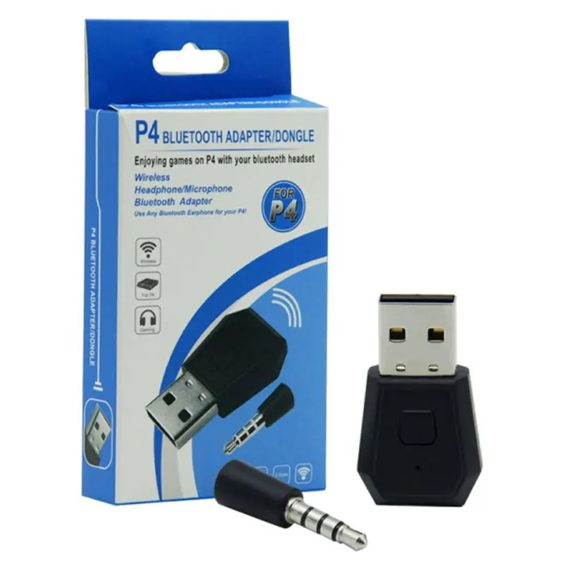 

2022 беспроводной Bluetooth совместимый адаптер 4,0 для PS4 Геймпад игровой контроллер консоль наушники USB донгл для playstation 4