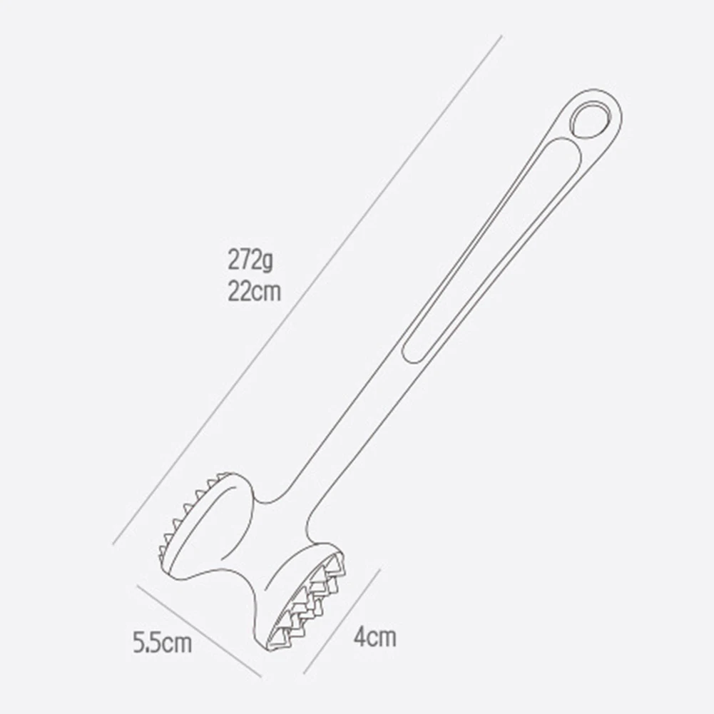 

1Pc Harmless Stainless Steel Double-Sided Knock-sided Beef Steak Pork Meat Loose Tenderizers Meat Hammer Beater Kitchen Tool
