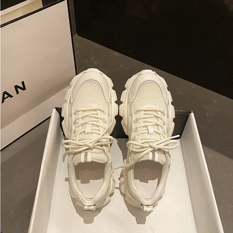 

Chunky Sneakers Women's Shoes Spring 2021 Casual Sneaker Platform Woman Tennis Female Basket Fashion Shoes Women's Sneakers New