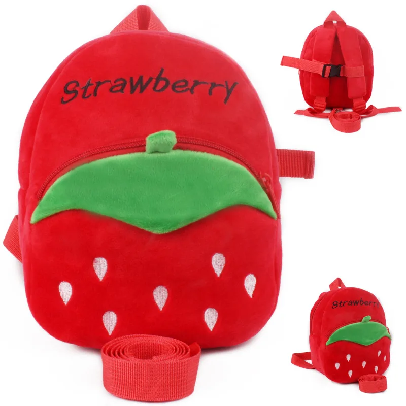 Детский плюшевый рюкзак с мультяшным принтом на 1 3 года|plush backpack|plush cartoon backpackbackpack