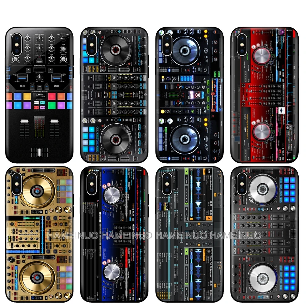 Черный чехол из ТПУ для iphone 5 5s SE 2020 6 6s 7 8 plus x 10 силиконовый XR XS 11 pro MAX ddj dj music Retro |
