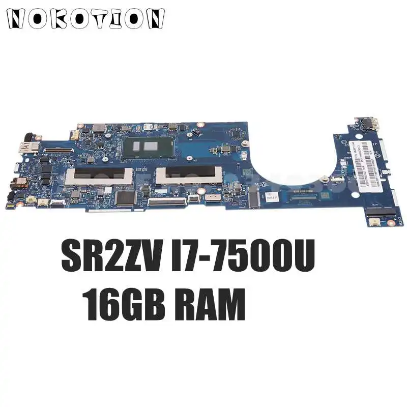 

NOKOTION For Lenovo Yoga IdeaPad 710S Plus Laptop Motherboard SR2ZV I7-7500U 16G RAM 5B20P11149 CIZ01 LA-F131P