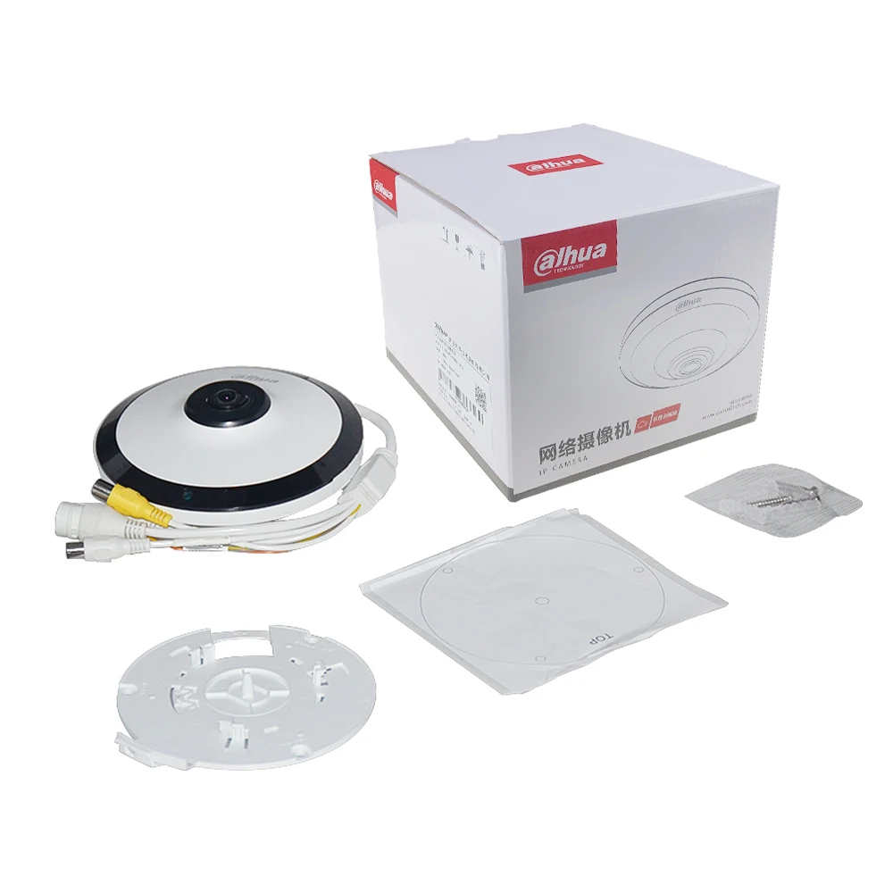 Сетевой видеорегистратор Dahua IP Камера панорама 360 “рыбий глаз” с PoE ИК 4MP WI FI IPC EW4431