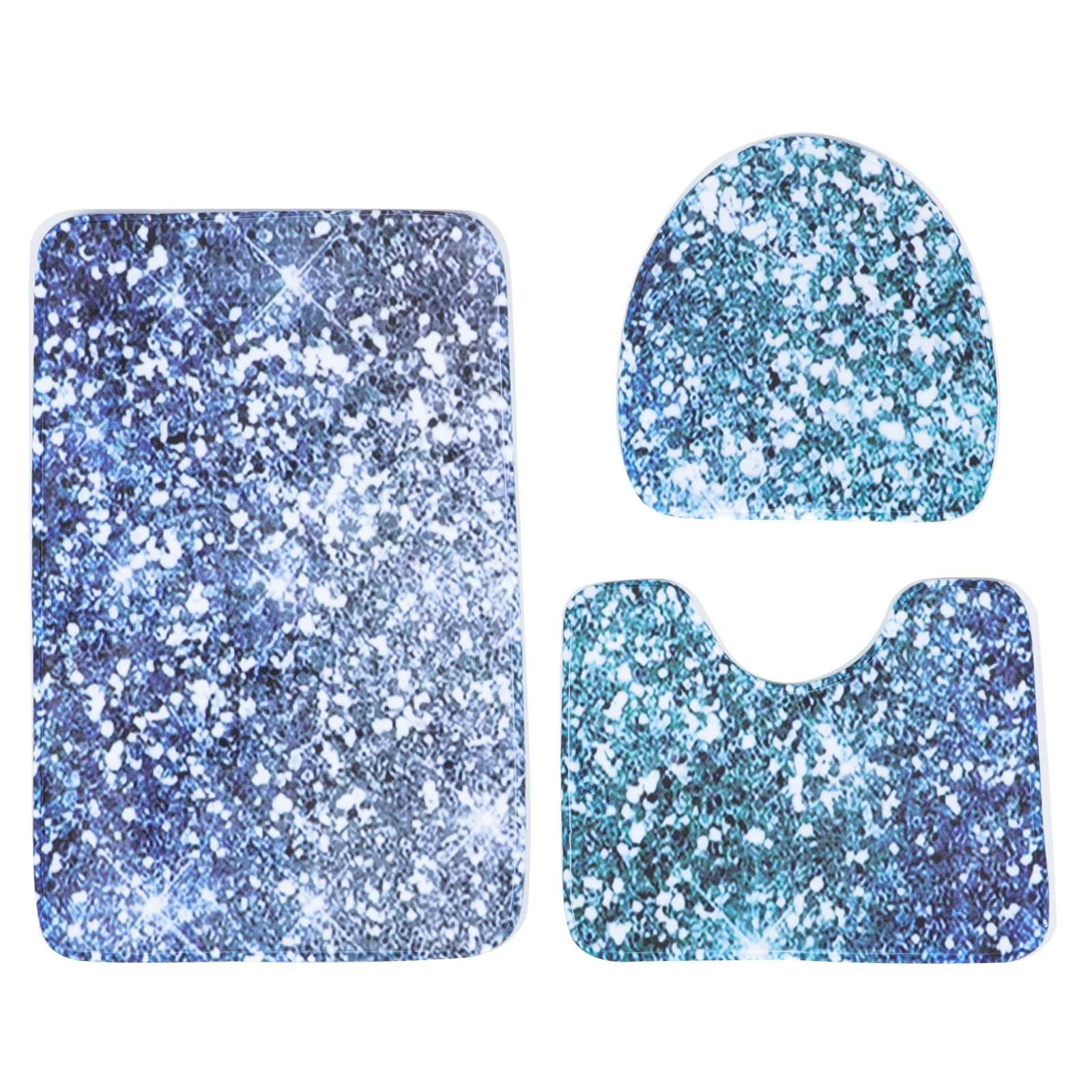 

1 Set of Versatile Floor Mats Bathroom Toilet Lid Cushions Bathroom Supply