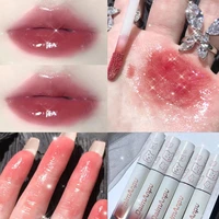6colors mirror lipstick matte texture lip gloss waterproof sweat resistant long lasting lip glaze sexy red lip makeup maquillaje