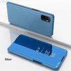 Умный зеркальный флип-чехол для телефона Samsung Galaxy S10 S20 S9 S8 Plus S10E Note 20 Ultra 10 Lite 9 8 A71 A51 A10 A20 M31 A50, чехол