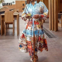 africa fashion blogger recommend popular printed silk kaftan maxi dresses loose summer beach bohemian kaftan long dress for lady