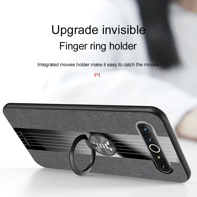 Тканевый чехол для Meizu 17 Pro мягкий силиконовый на заднюю крышку роскошный