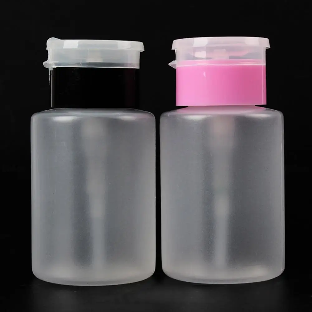 

150ml Nail Polish Empty Pump Liquid Alcohol Press Nail Polish Remover Cleaner Bottle Dispenser Make Up Refillable Container