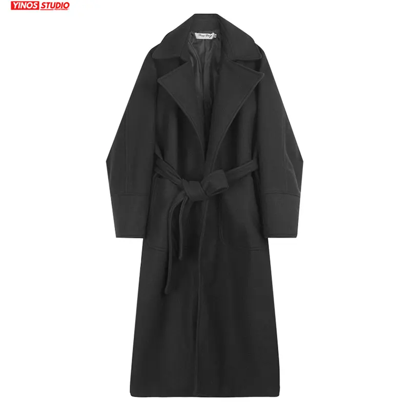 Дропшиппинг 2020 дизайнерское пальто с лацканами Японская уличная одежда длинный