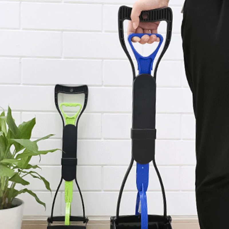 

Large Dog Poop Scooper with extended handle clip toilet pet product Long Handled