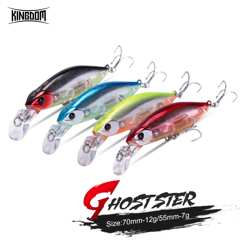 

Kingdom Fishing Lure Set With Box Accessories Minnow Metal Hard Baits Sinking Crankbait Wobblers Artificial Bionic Crank Lures